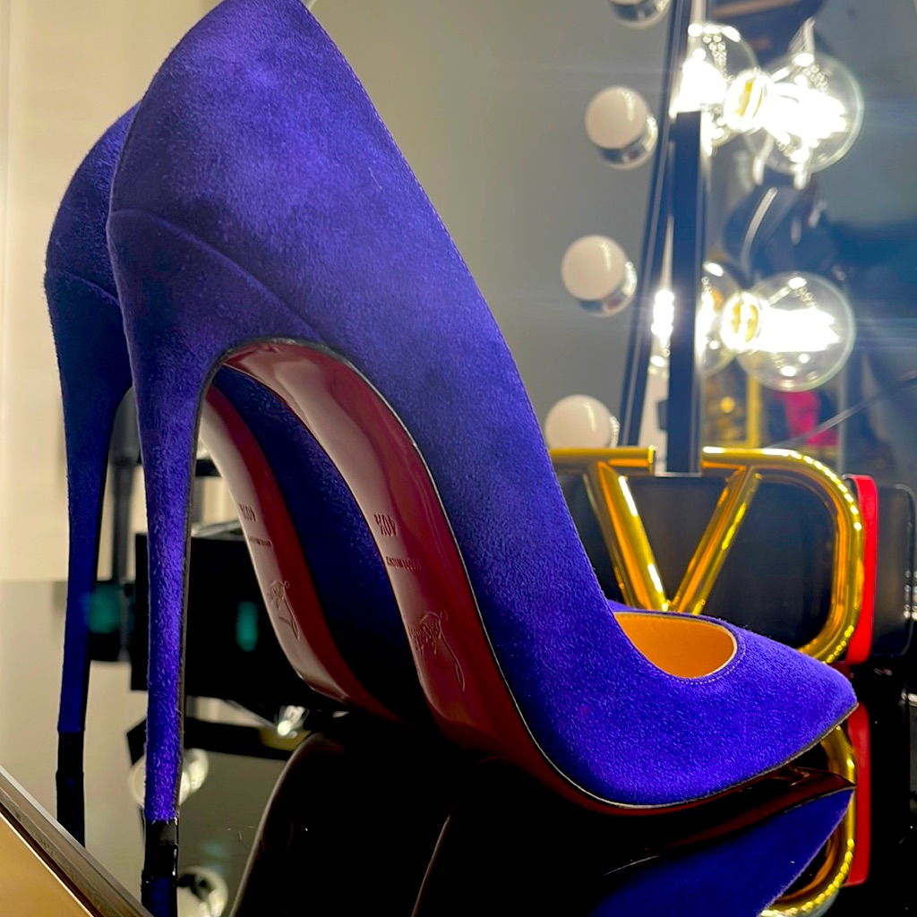 Purple Suede Christian Louboutin So Kates!